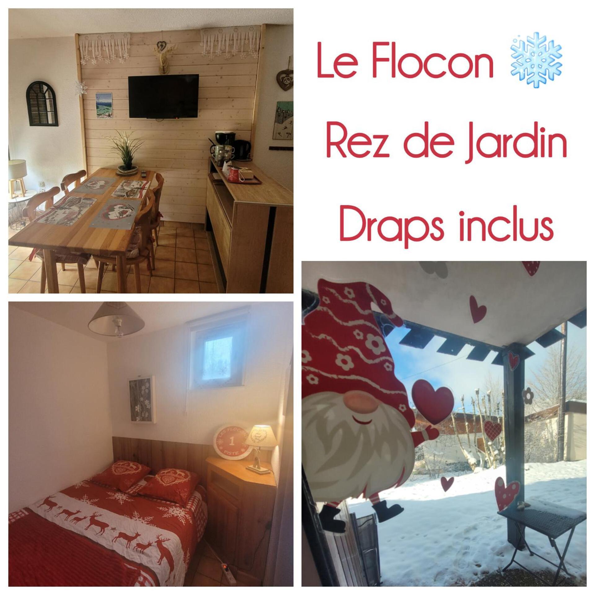 Appartement Le Flocon, Joli Petit Cocon 4 Pers En Rez De Jardin Draps Inclus Les Rousses Esterno foto